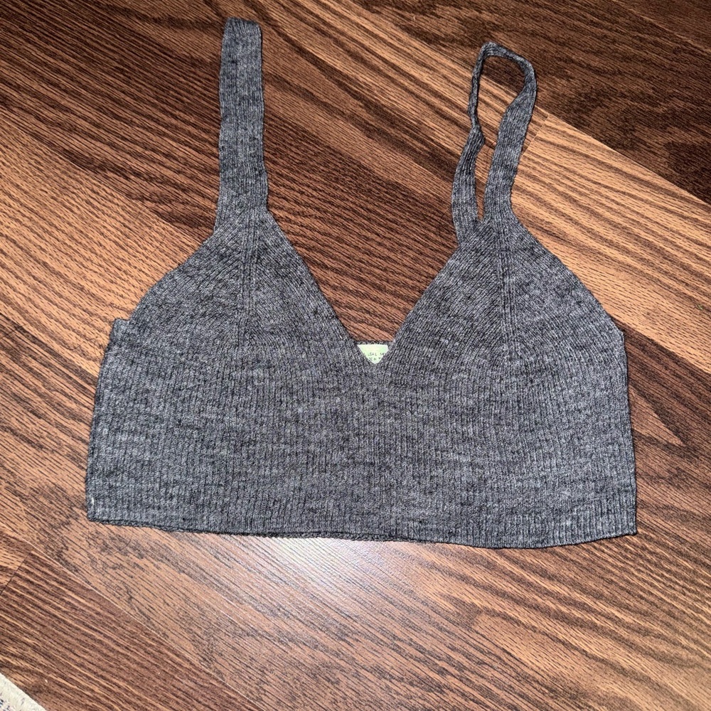 Zara Charcoal Knit Top